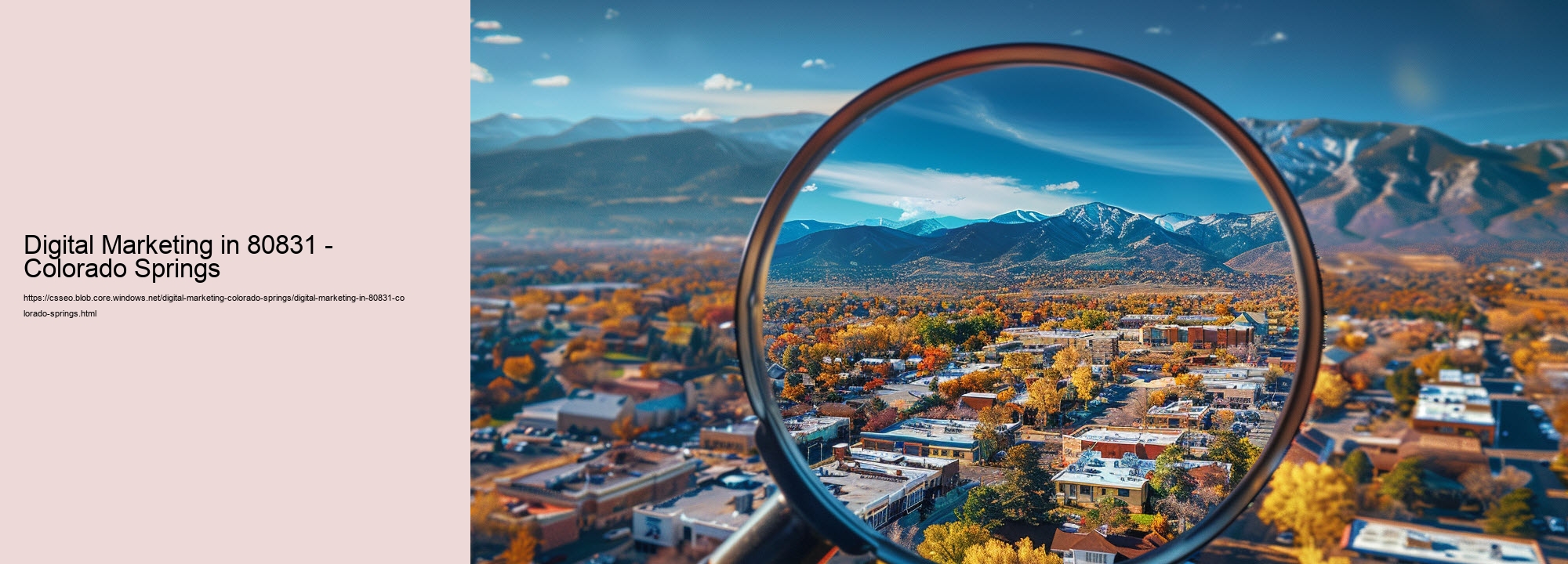 Digital Marketing in 80831 - Colorado Springs